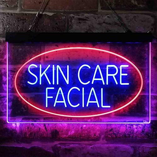 Beauty Salon Skin Care Facial Dual LED Neon Light Sign